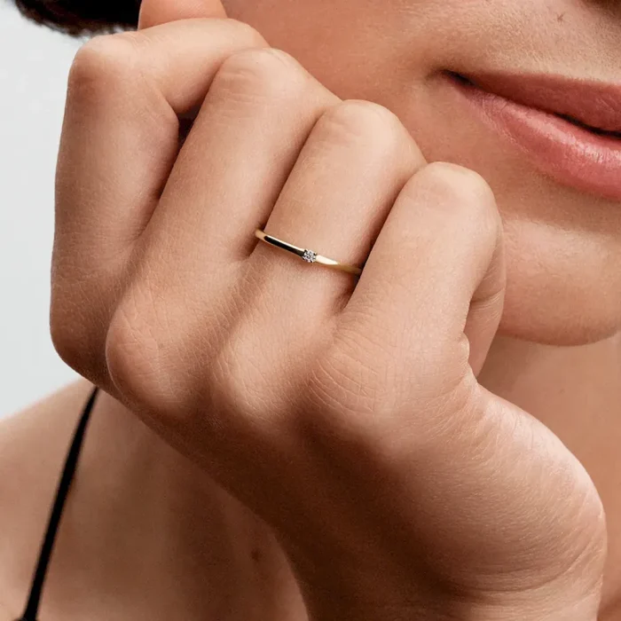 Pandora Era 14k Gold Lab-grown Diamond Single Stone Ring - Image 4