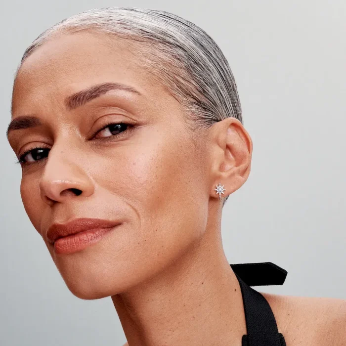 Sparkling North Star Stud Earrings - Image 3