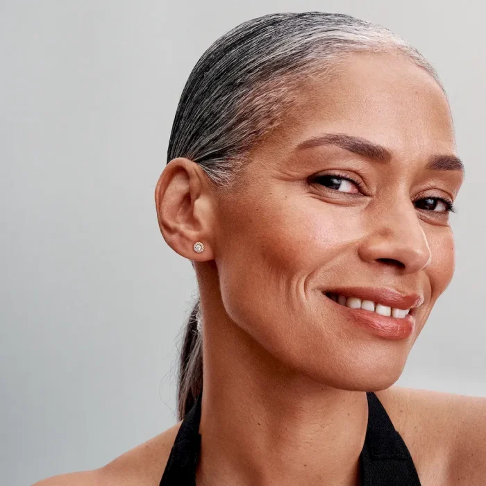 Golden Pave Halo Jewelry Set - Image 6