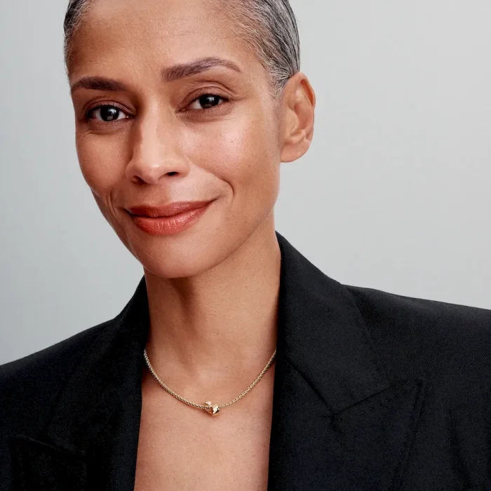 Gold Sparkling Bow Bracelet Set - Image 4