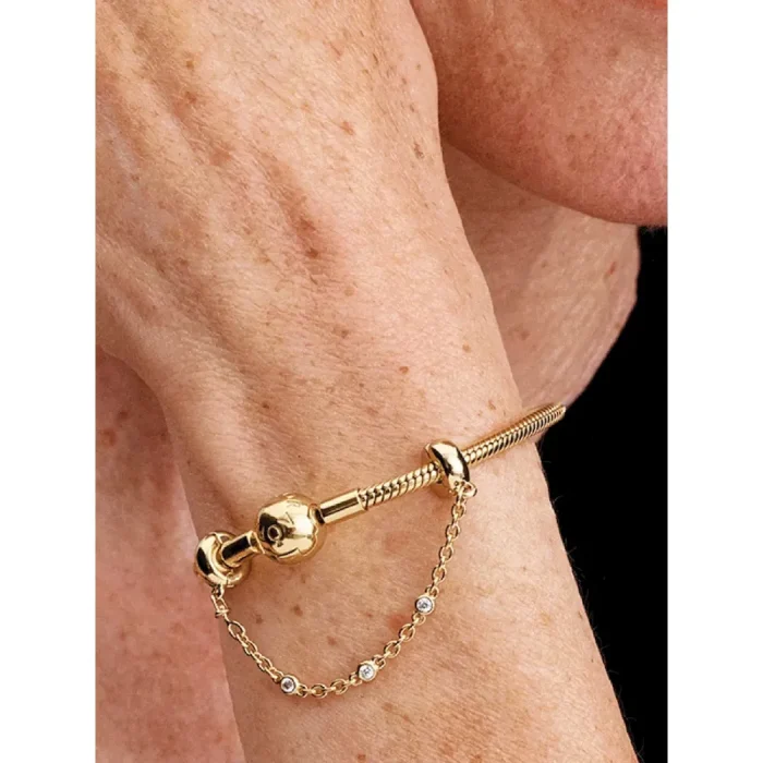 Triple Clear Stone Safety Chain - Image 2