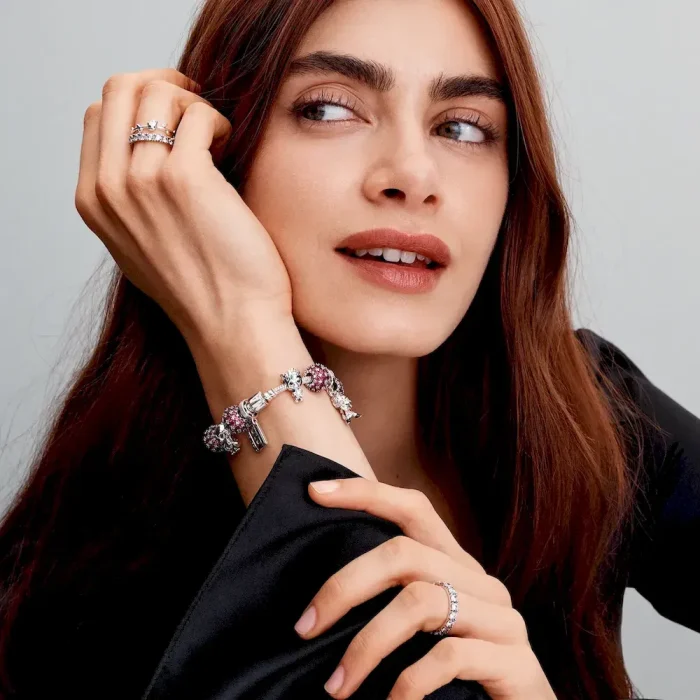 Sparkling Row Eternity Ring Set - Image 7