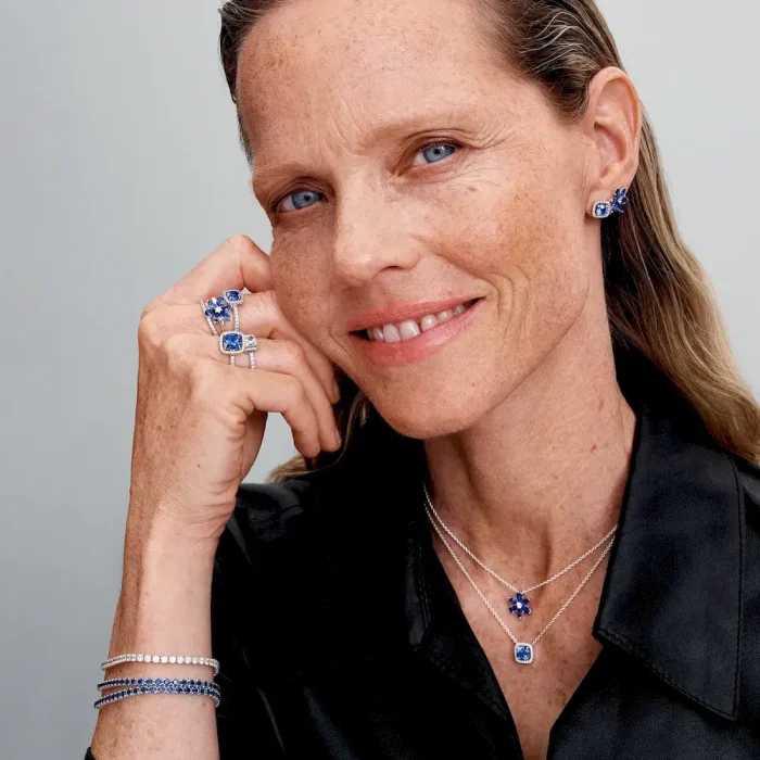 Sparkling Blue Tennis Bracelet - Image 4