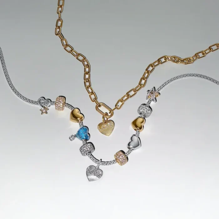 BE LOVE Engravable Love Heart Charm Bracelet Set - Image 9