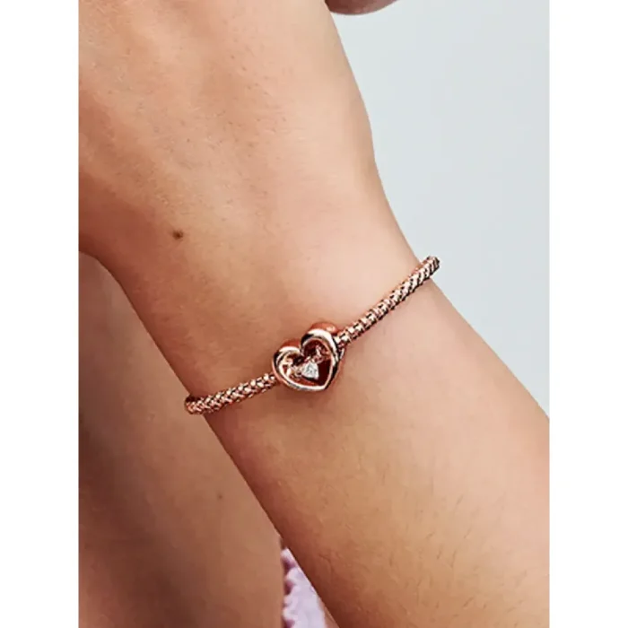 Radiant Heart & Floating Stone Charm - Image 2