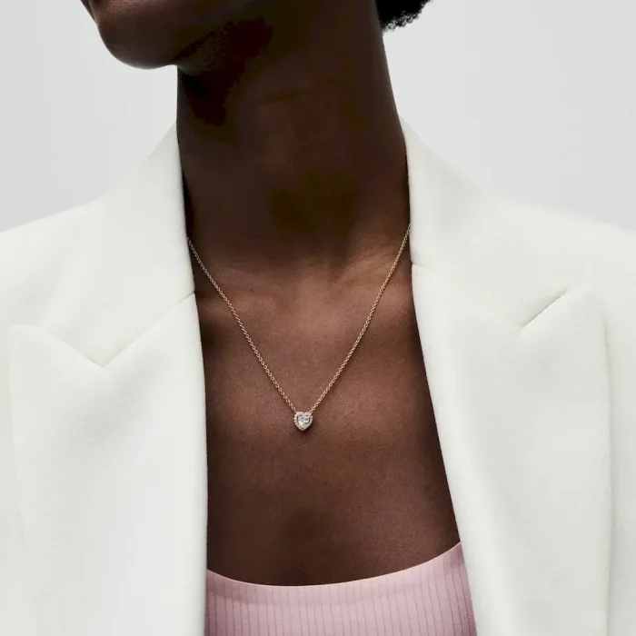 Sparkling Heart Collier Necklace - Image 3