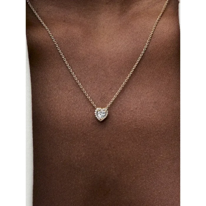 Sparkling Heart Collier Necklace - Image 2