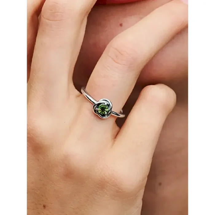 August Birthstone Eternity Circle Ring - Image 3