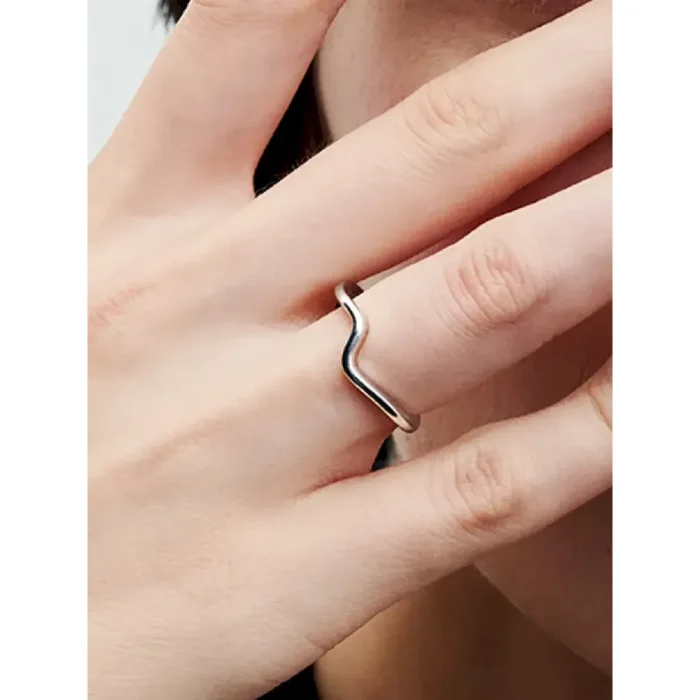 Polished Wave Ring - Image 2
