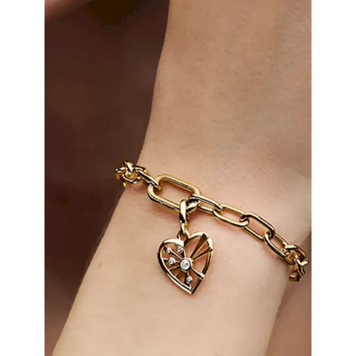 Heart & Rays Medallion Charm - Image 2