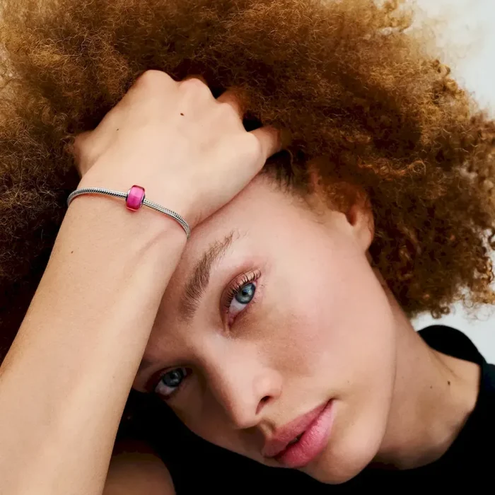 Pink Mini Murano Glass Charm - Image 3