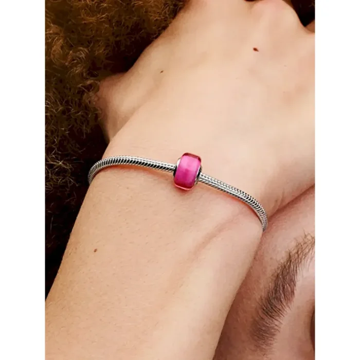 Pink Mini Murano Glass Charm - Image 2