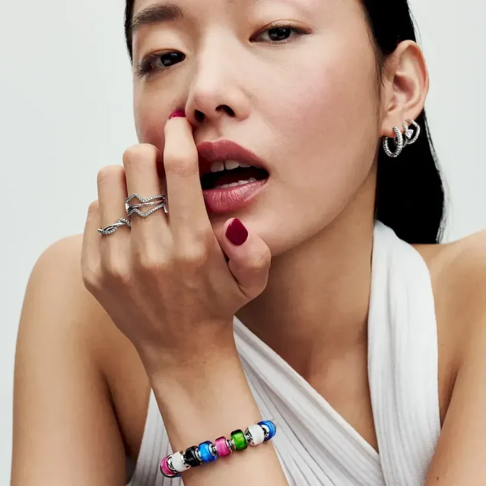 Black Mini Murano Glass Charm - Image 3