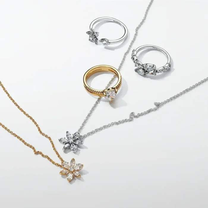 Sparkling Herbarium Cluster Pendant Necklace - Image 6