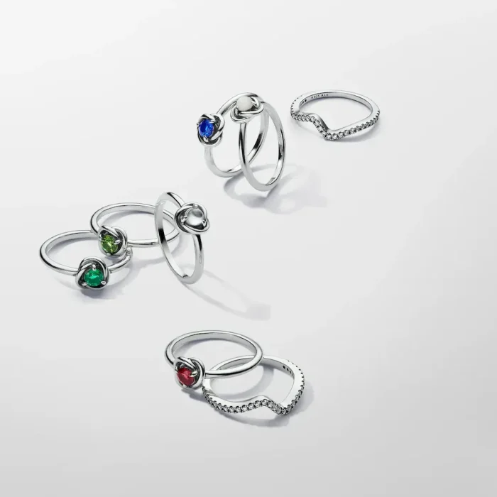 April Birthstone Eternity Circle Ring - Image 5
