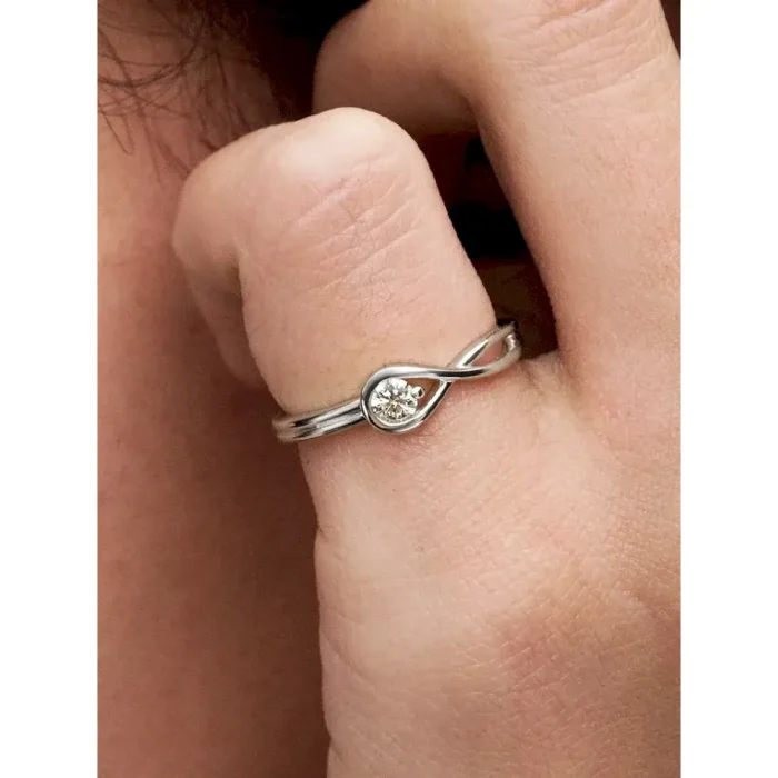 Pandora Infinite Sterling Silver Lab-grown Diamond Ring - Image 3