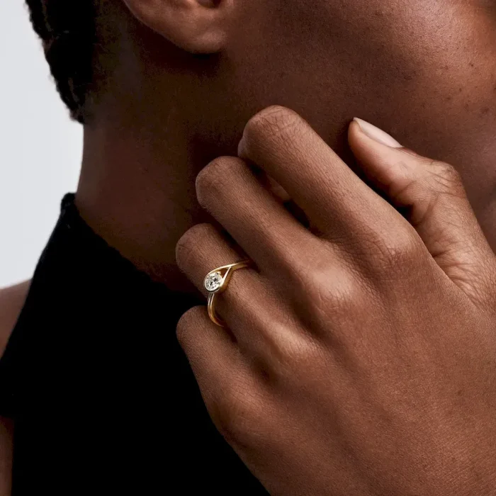 Pandora Infinite 14k Gold Lab-grown Diamond Ring - Image 4