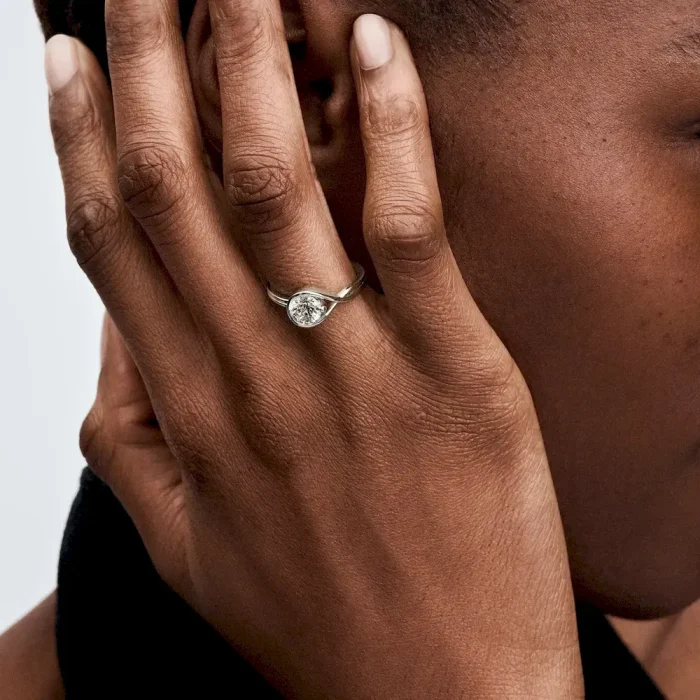 Pandora Infinite 14k White Gold Lab-grown Diamond Ring - Image 4